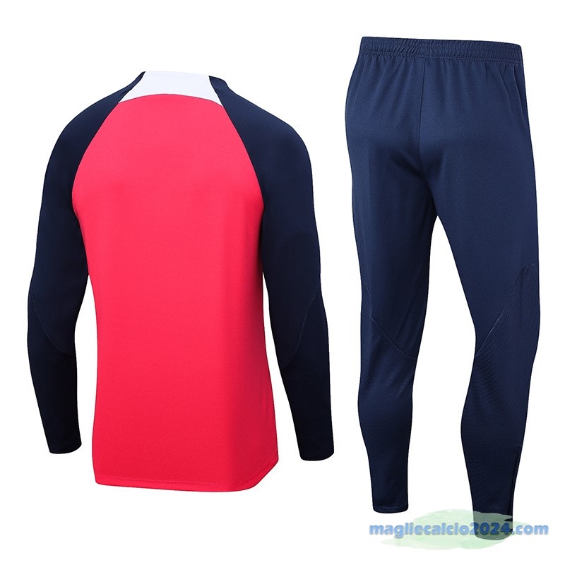 Set Completo Sudadera Formazione Atlético Madrid Bambino 2023 2024 Rosso Azul Poco Prezzo