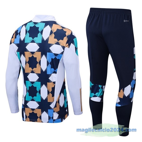 Set Completo Sudadera Formazione Bambino Algeria 2022 Bianco Azul Poco Prezzo
