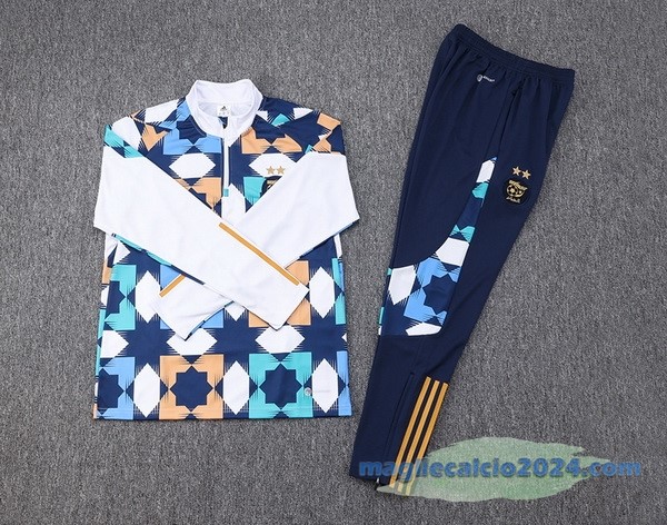 Set Completo Sudadera Formazione Bambino Algeria 2022 Bianco Azul Poco Prezzo