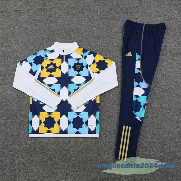 Set Completo Sudadera Formazione Bambino Algeria 2023 Bianco I Azul Poco Prezzo