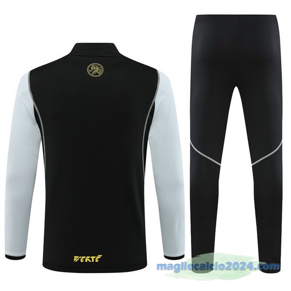Set Completo Sudadera Formazione Bambino Algeria 2023 Nero Grigio Poco Prezzo