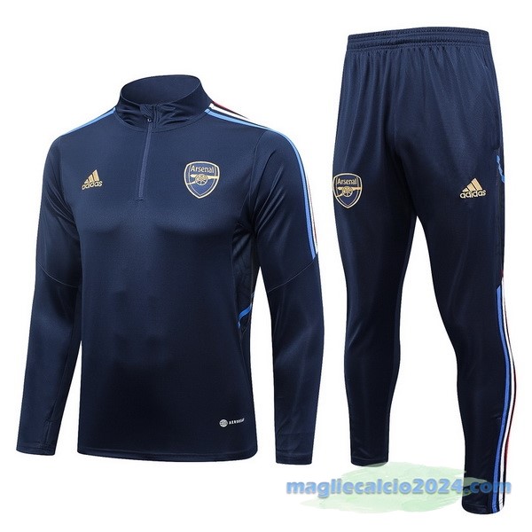 Set Completo Sudadera Formazione Bambino Arsenal 2023 2024 Azul Navy Poco Prezzo