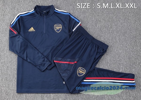 Set Completo Sudadera Formazione Bambino Arsenal 2023 2024 Azul Navy Poco Prezzo