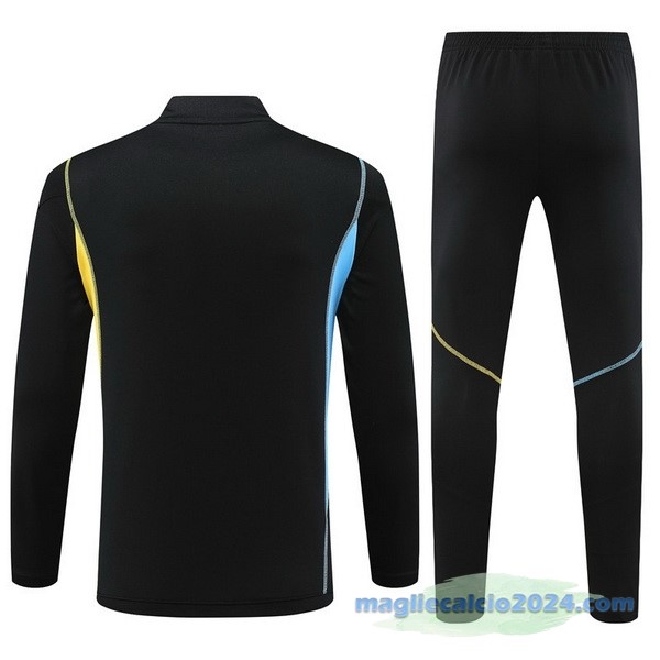 Set Completo Sudadera Formazione Bambino Arsenal 2023 2024 Nero III Giallo Poco Prezzo