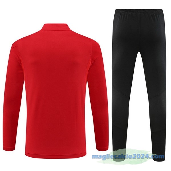 Set Completo Sudadera Formazione Bambino Arsenal 2023 2024 Rosso Nero Poco Prezzo