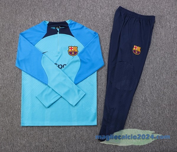 Set Completo Sudadera Formazione Bambino Barcelona 2022 2023 Azul I Verde Poco Prezzo
