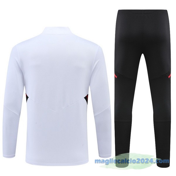 Set Completo Sudadera Formazione Bambino Bayern Múnich 2022 2023 Bianco Nero Rosso Poco Prezzo