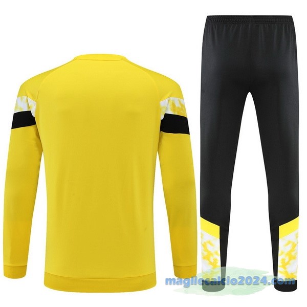 Set Completo Sudadera Formazione Bambino Borussia Dortmund 2022 2023 Giallo III Nero Poco Prezzo