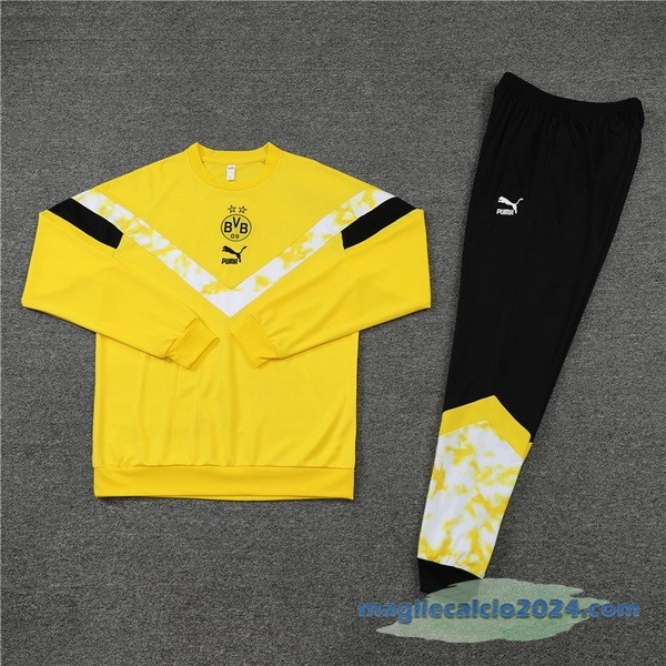 Set Completo Sudadera Formazione Bambino Borussia Dortmund 2022 2023 Giallo III Nero Poco Prezzo