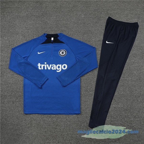 Set Completo Sudadera Formazione Bambino Chelsea 2022 2023 Azul Poco Prezzo