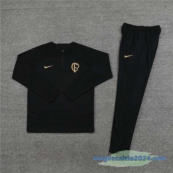 Set Completo Sudadera Formazione Bambino Corinthians Paulista 2023 2024 I Nero Poco Prezzo