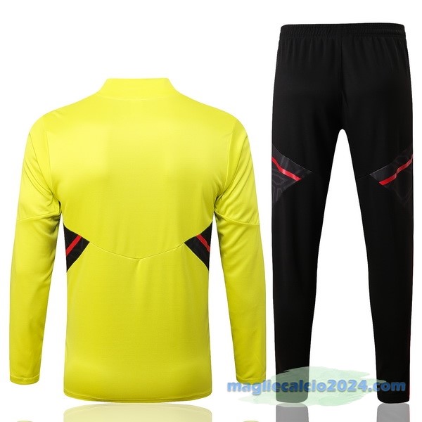Set Completo Sudadera Formazione Bambino Flamengo 2022 2023 Giallo Nero Poco Prezzo