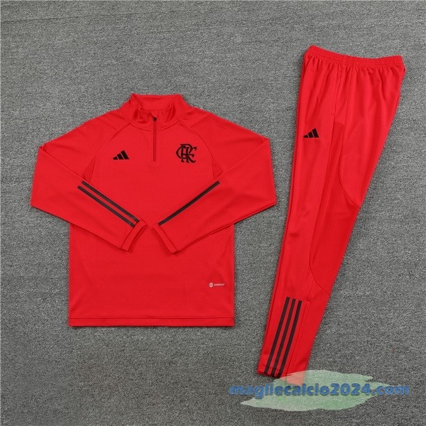 Set Completo Sudadera Formazione Bambino Flamengo 2023 2024 I Rosso Poco Prezzo