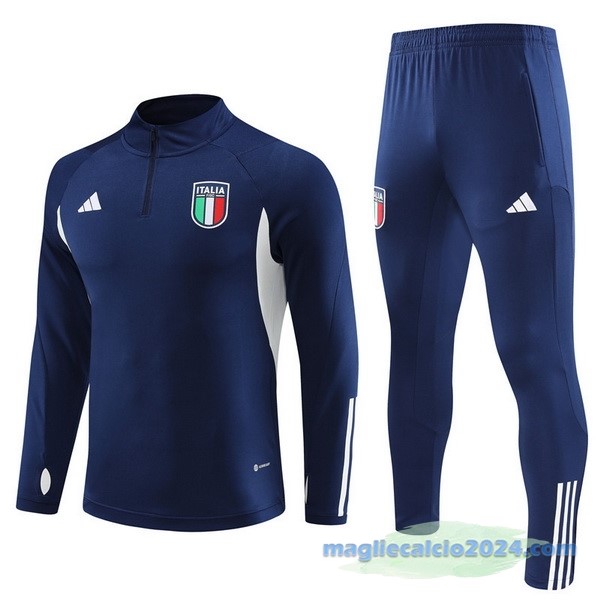 Set Completo Sudadera Formazione Bambino Italia 2023 Azul I Navy Poco Prezzo