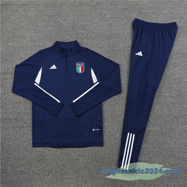 Set Completo Sudadera Formazione Bambino Italia 2023 Azul I Navy Poco Prezzo