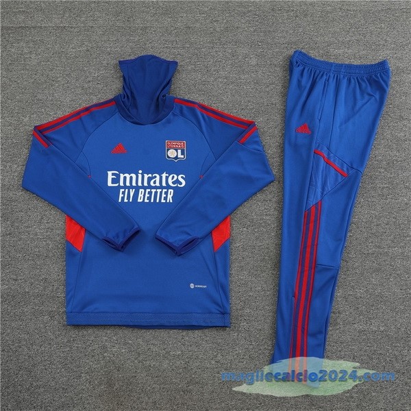 Set Completo Sudadera Formazione Bambino Lyon 2022 2023 Azul Poco Prezzo