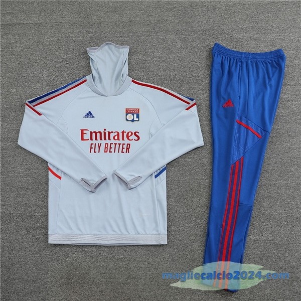 Set Completo Sudadera Formazione Bambino Lyon 2022 2023 Grigio I Azul Poco Prezzo