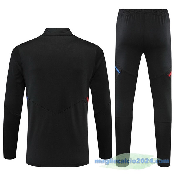 Set Completo Sudadera Formazione Bambino Lyon 2022 2023 Nero Poco Prezzo