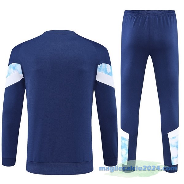 Set Completo Sudadera Formazione Bambino Manchester City 2022 2023 Azul Navy Bianco Poco Prezzo