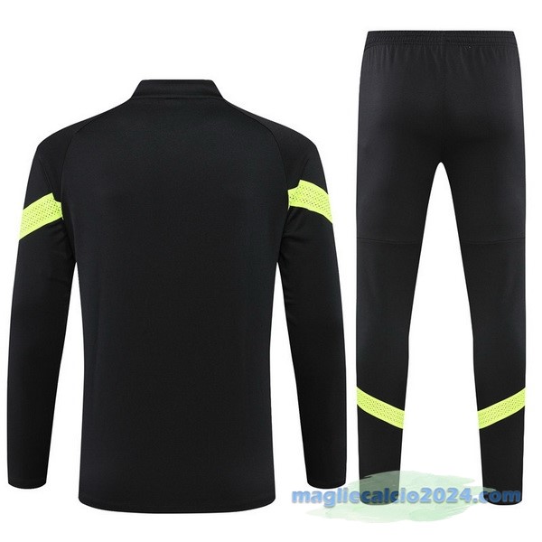 Set Completo Sudadera Formazione Bambino Manchester City 2022 2023 Nero I Verde Poco Prezzo