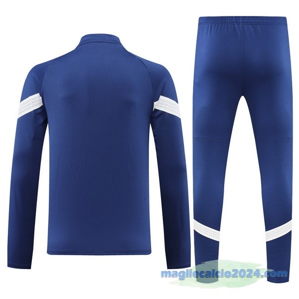 Set Completo Sudadera Formazione Bambino Marsella 2022 2023 Azul Bianco Poco Prezzo