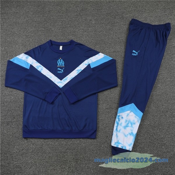 Set Completo Sudadera Formazione Bambino Marsella 2022 2023 I Azul Poco Prezzo