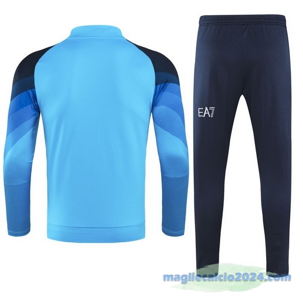 Set Completo Sudadera Formazione Bambino Napoli 23 24 Azul Poco Prezzo