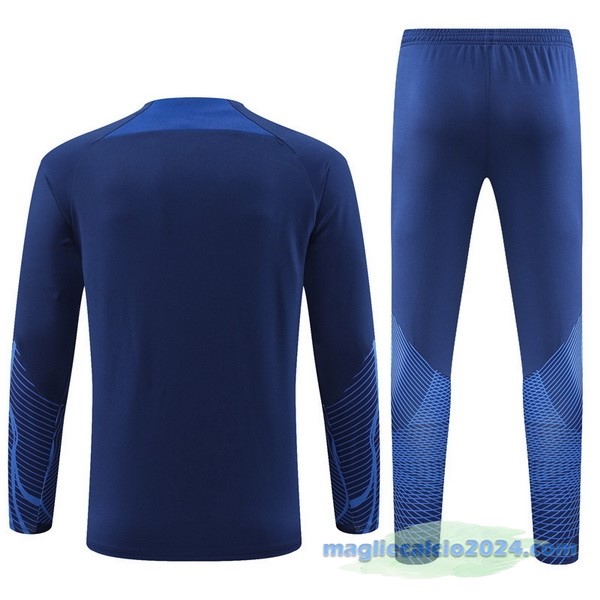 Set Completo Sudadera Formazione Bambino Paesi Bassi 2022 III Azul Poco Prezzo