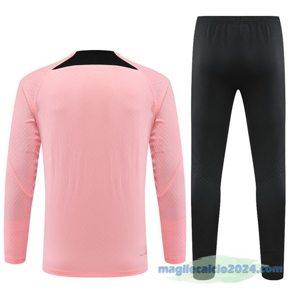 Set Completo Sudadera Formazione Bambino Paris Saint Germain 2022 2023 Rosa I Nero Poco Prezzo