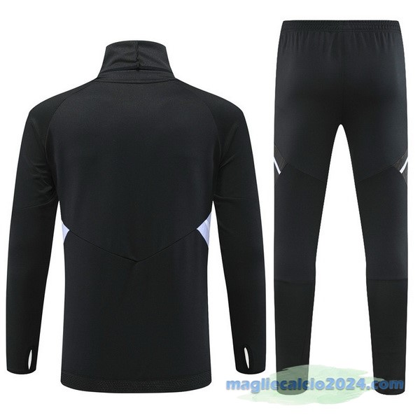 Set Completo Sudadera Formazione Bambino Real Madrid 2022 2023 Nero Purpureo Poco Prezzo