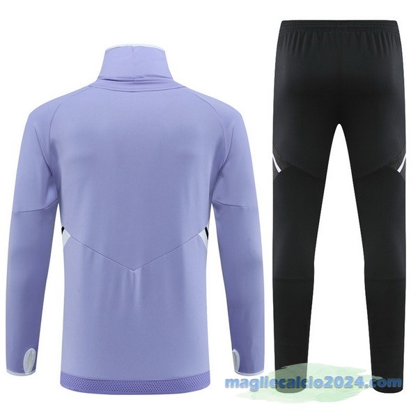Set Completo Sudadera Formazione Bambino Real Madrid 2022 2023 Purpureo I Nero Poco Prezzo