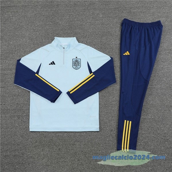 Set Completo Sudadera Formazione Bambino Spagna 2022 Azul I Luce Poco Prezzo