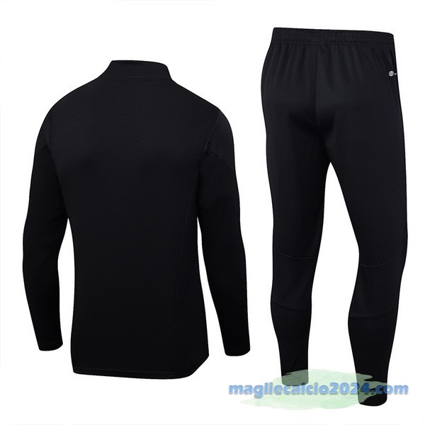Set Completo Sudadera Formazione Bayern Múnich 2023 2024 Nero I Purpureo Poco Prezzo