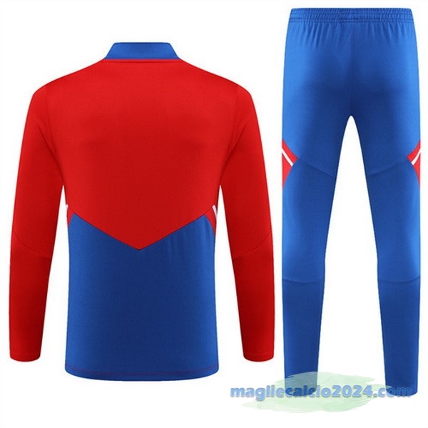 Set Completo Sudadera Formazione Bayern Múnich 2023 2024 Rosso Azul Poco Prezzo