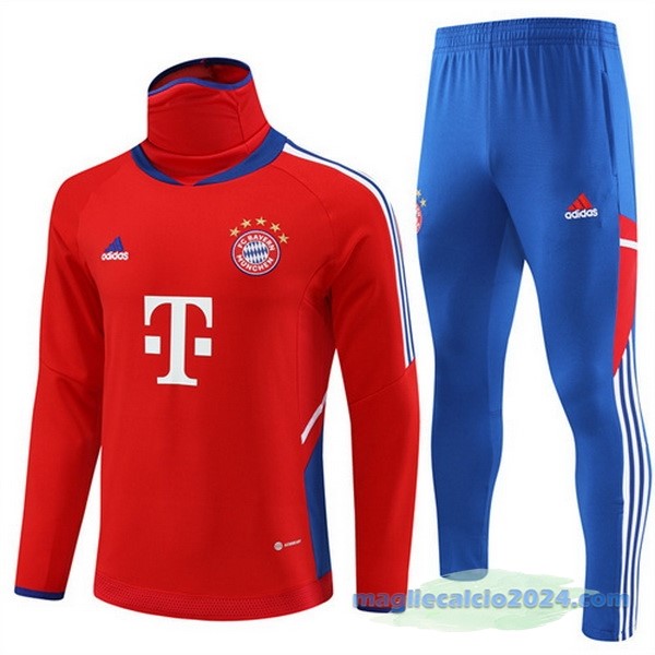 Set Completo Sudadera Formazione Bayern Múnich 2023 2024 Rosso I Azul Poco Prezzo