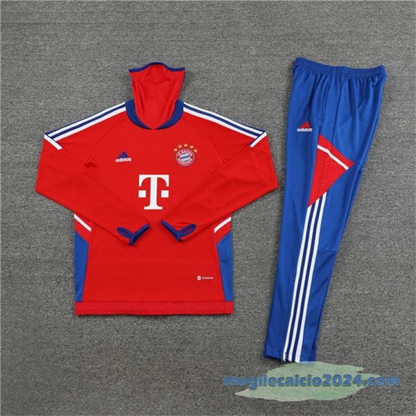 Set Completo Sudadera Formazione Bayern Múnich 2023 2024 Rosso I Azul Poco Prezzo