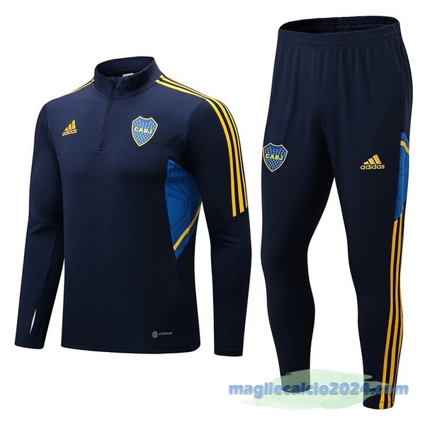 Set Completo Sudadera Formazione Boca Juniors 2022 2023 Azul I Navy Poco Prezzo