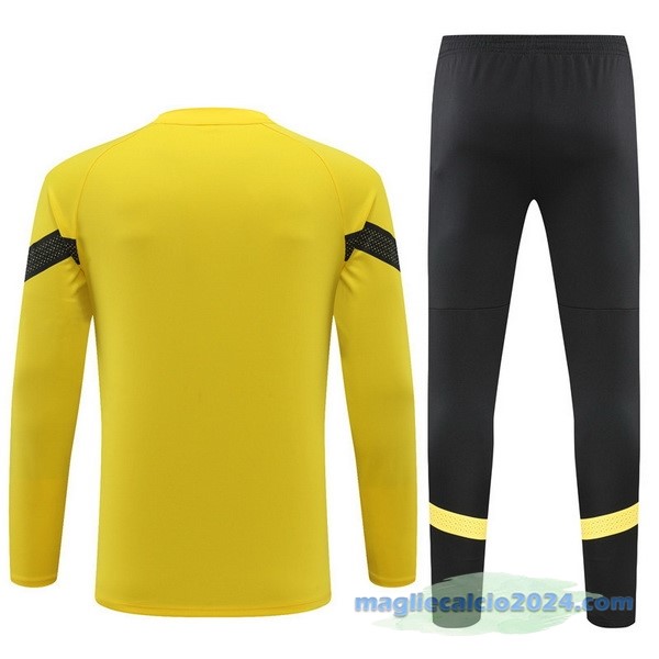 Set Completo Sudadera Formazione Borussia Dortmund 2022 2023 Giallo II Nero Poco Prezzo