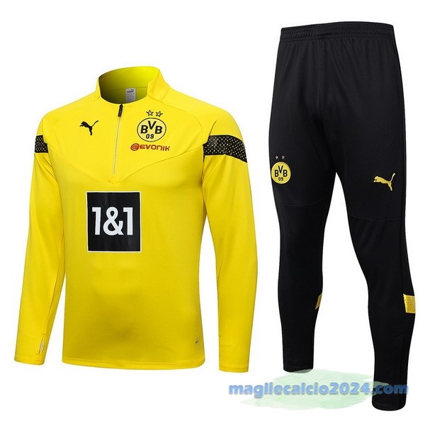 Set Completo Sudadera Formazione Borussia Dortmund 2022 2023 Giallo Nero Poco Prezzo