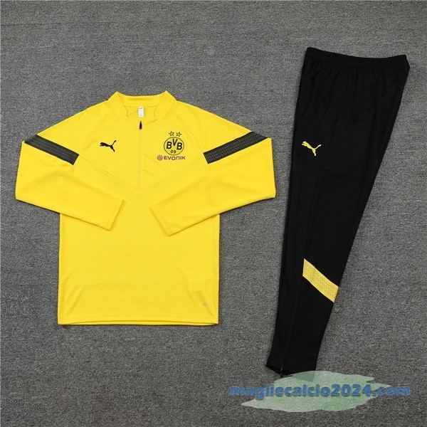 Set Completo Sudadera Formazione Borussia Dortmund 2022 2023 Giallo Poco Prezzo