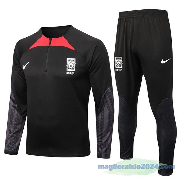 Set Completo Sudadera Formazione Corea 2022 Nero Poco Prezzo