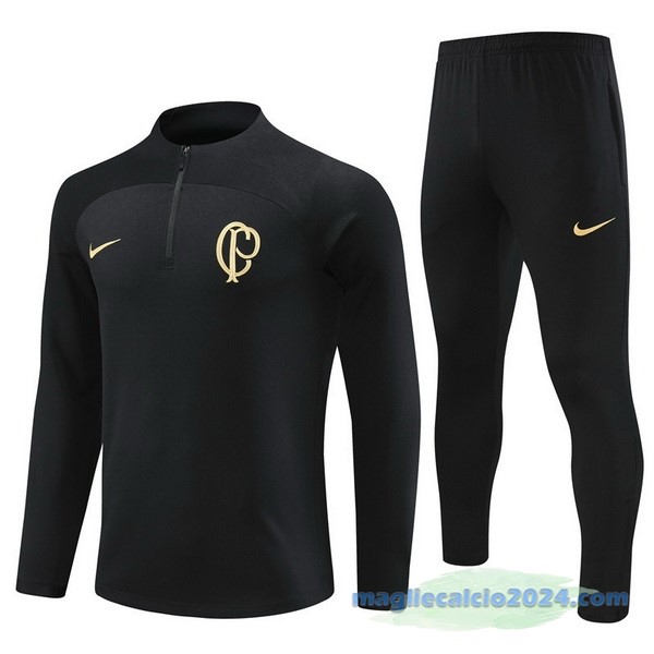 Set Completo Sudadera Formazione Corinthians Paulista 2023 2024 I Nero Poco Prezzo