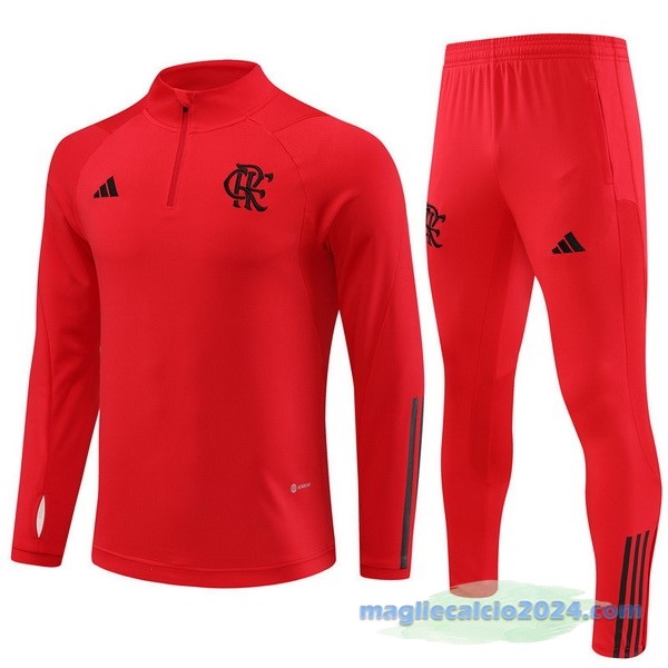 Set Completo Sudadera Formazione Flamengo 2023 2024 I Rosso Poco Prezzo