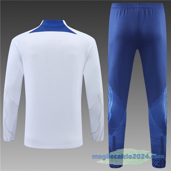 Set Completo Sudadera Formazione Francia 2022 Bianco II Azul Poco Prezzo