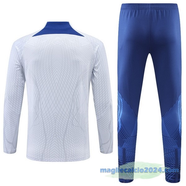 Set Completo Sudadera Formazione Francia 2022 Bianco I Azul Poco Prezzo