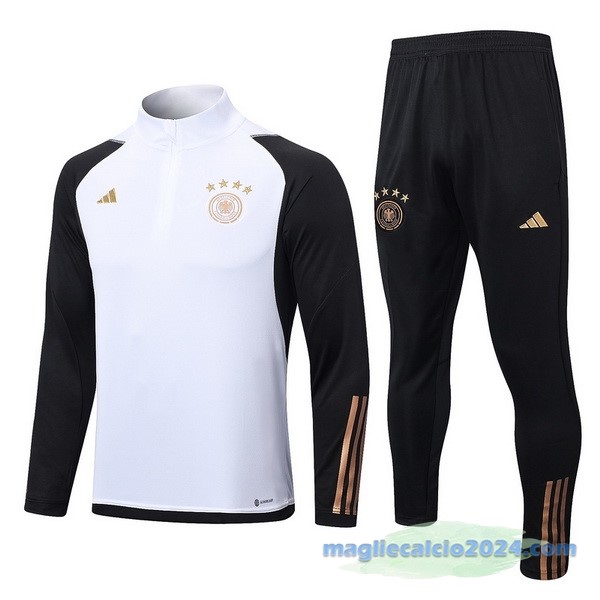 Set Completo Sudadera Formazione Germania 2022 Bianco Nero Poco Prezzo
