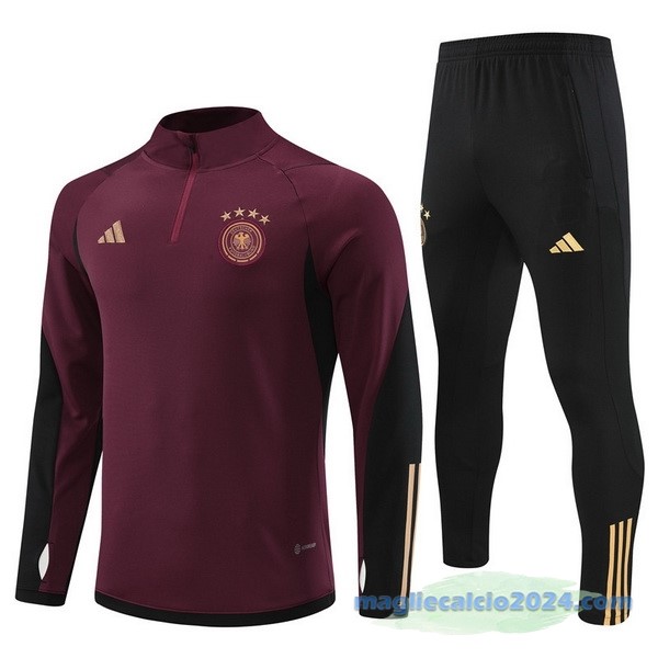 Set Completo Sudadera Formazione Germania 2022 Borgogna I Nero Poco Prezzo