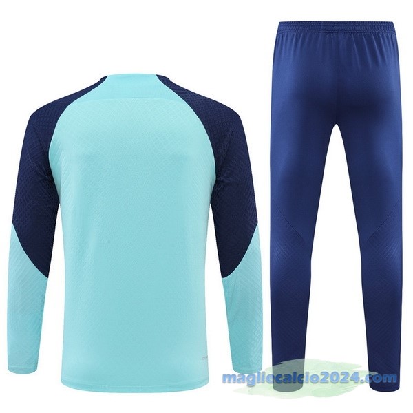 Set Completo Sudadera Formazione Giocatori Atlético Madrid 2022 2023 Azul Poco Prezzo