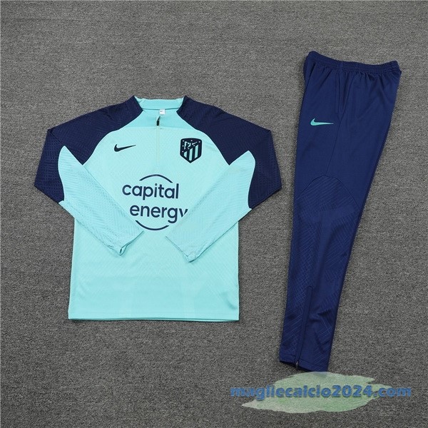 Set Completo Sudadera Formazione Giocatori Atlético Madrid 2022 2023 Azul Poco Prezzo