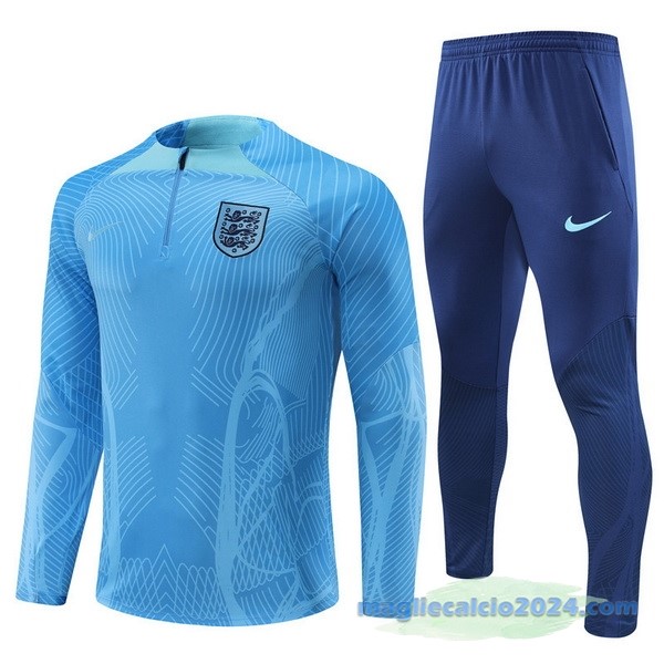 Set Completo Sudadera Formazione Giocatori Bambino Inghilterra 2022 Azul Poco Prezzo
